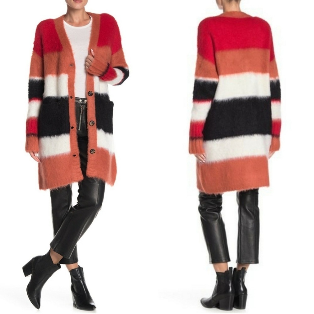 Cinq A Sept Taura Mohair Cardigan Sweater - Size XS